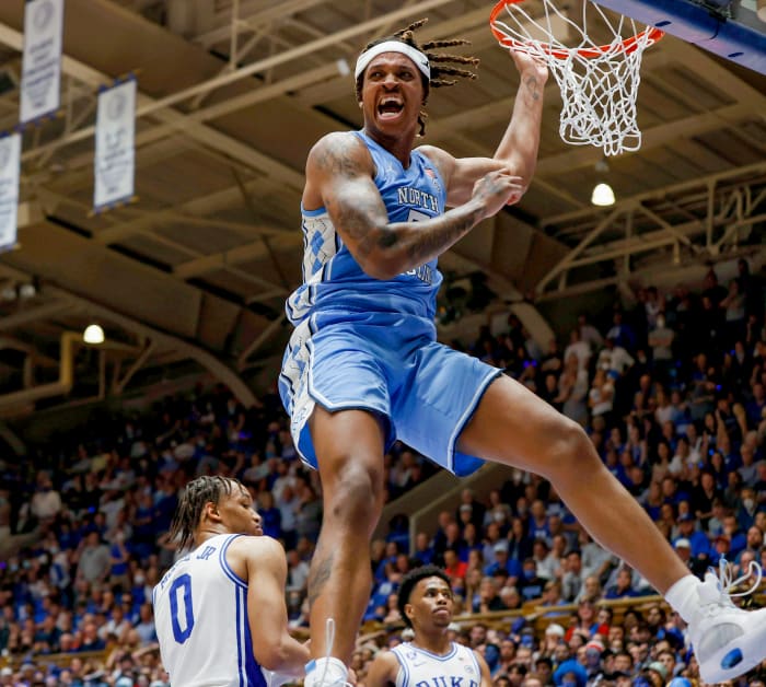 Bacot dunks on Duke .